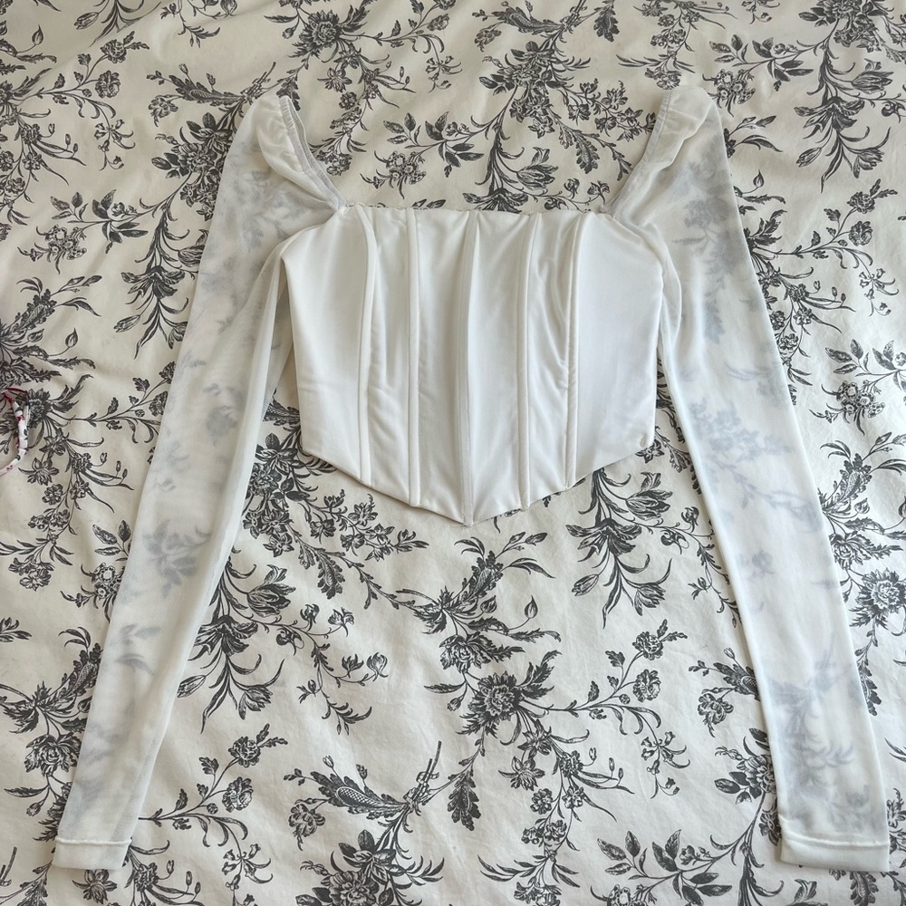 Princess Polly long Beverly sleeve corset top size 0